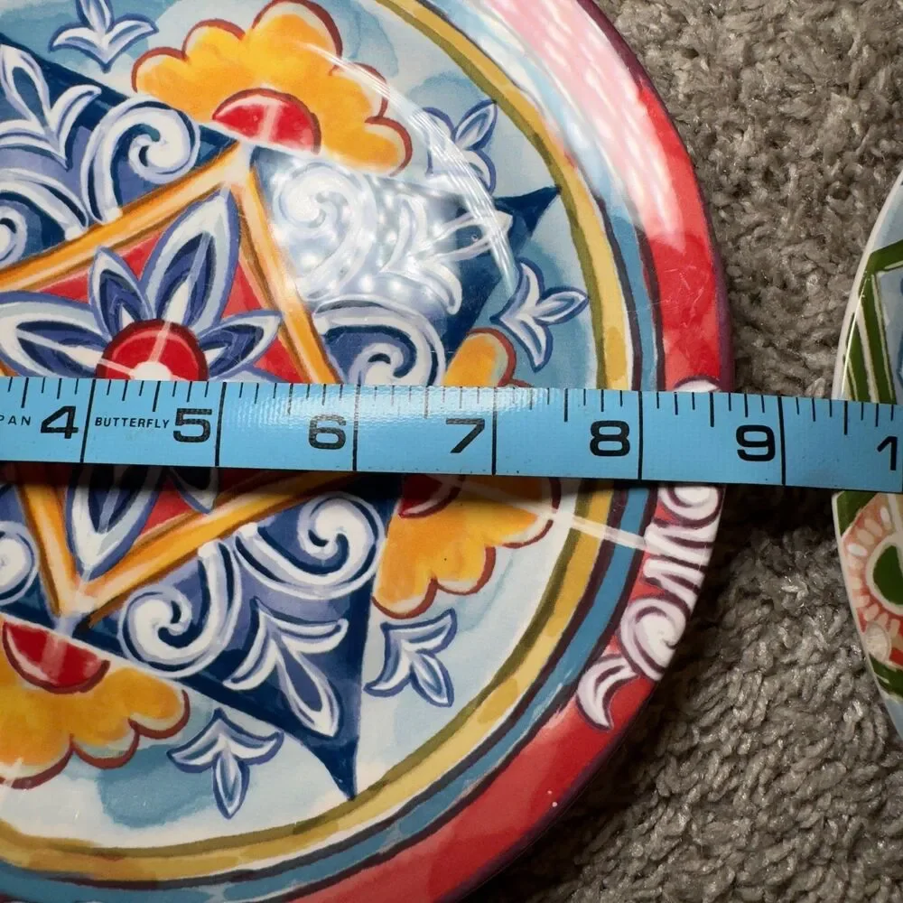 Pier 1 Plates Ironstone Set Of 5 Salad Lunch Dinner 8.5